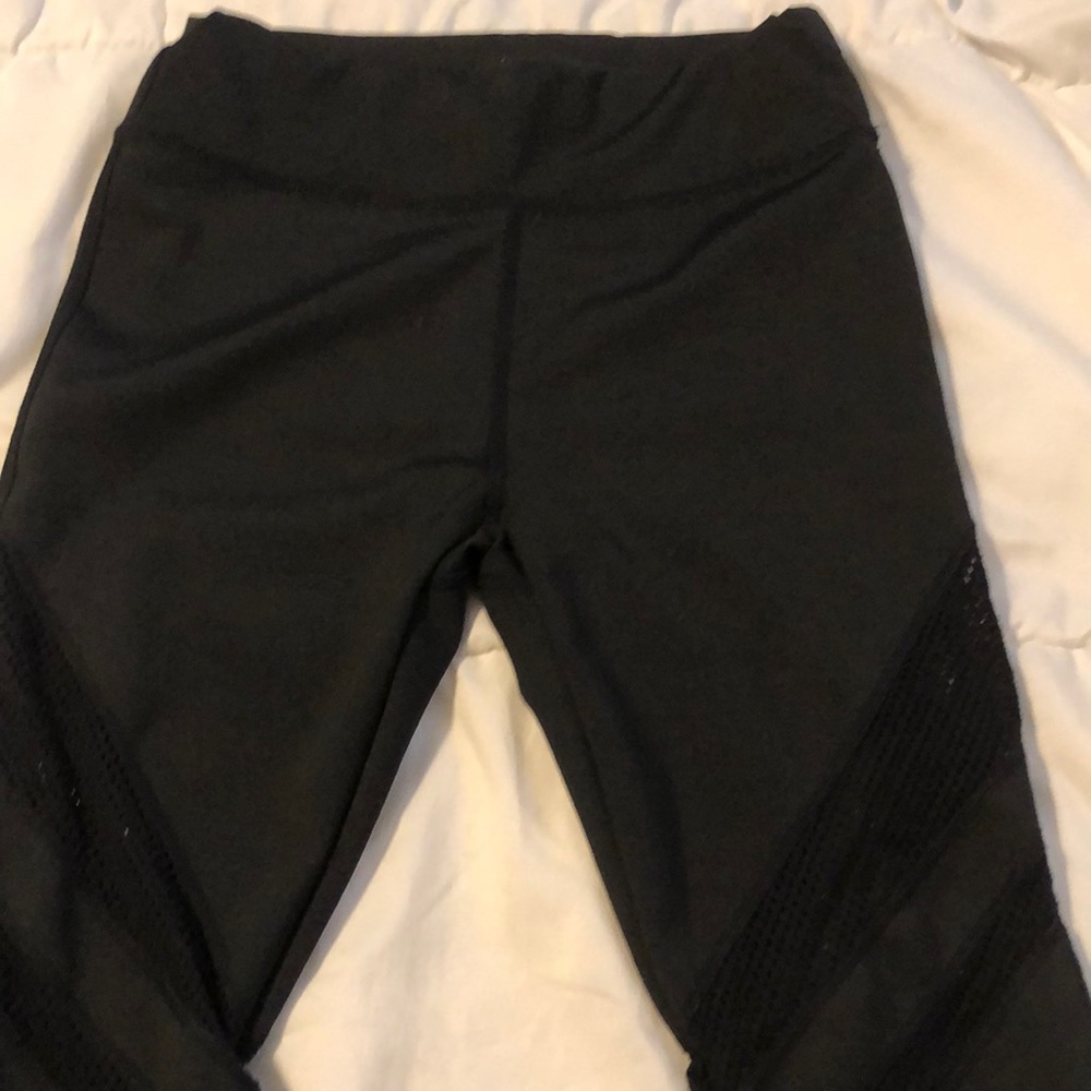 Black athletic leggings. Size large. Fits like a medium.